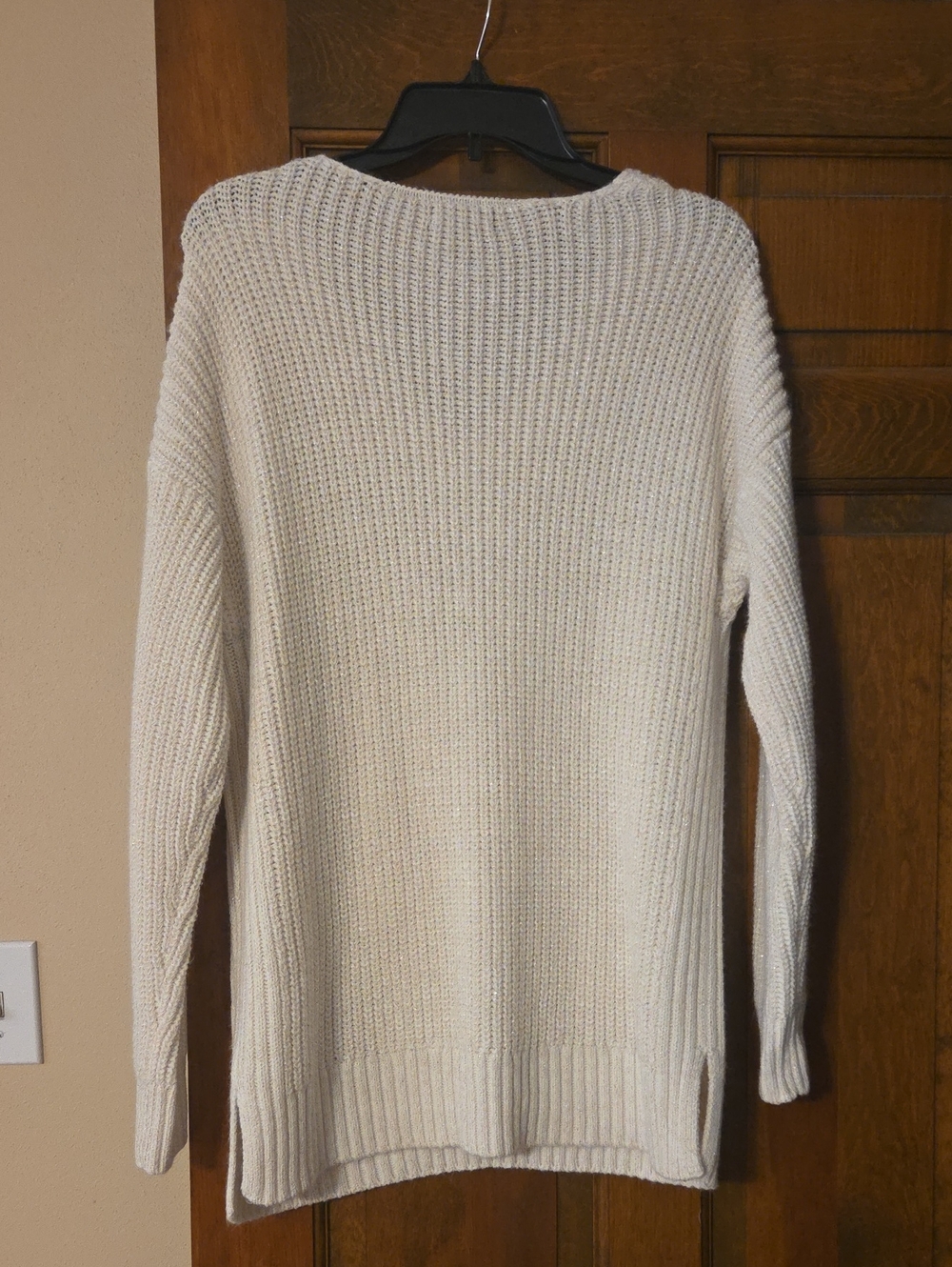 a.n.a Cream V-Neck Knit Sweater - Women's - Picture 7 of 7